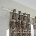 Popular Jacquard Circle Flower Design Window Curtain